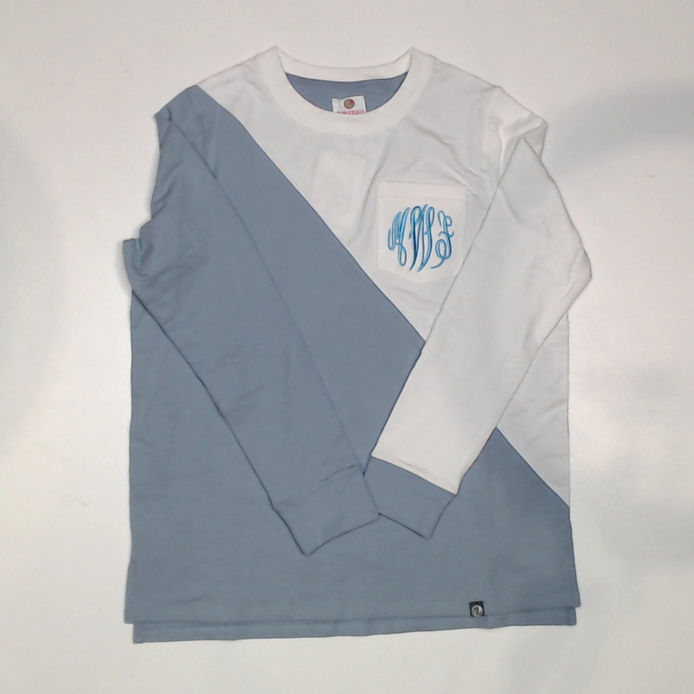 BLOOPER CLOTHING: Monogrammed Colorblock Sweatshirt