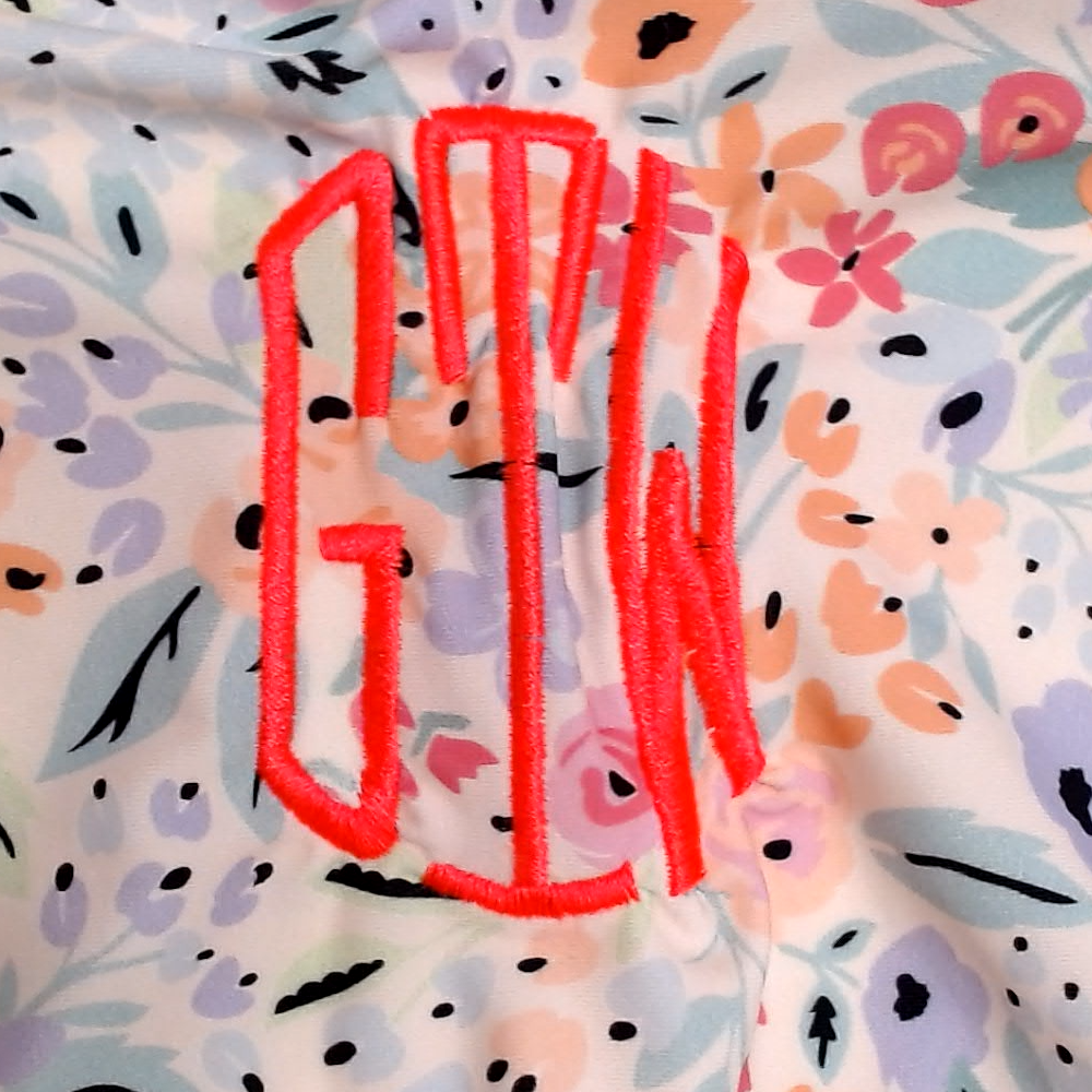 BLOOPER SWIM: Monogrammed Sarong