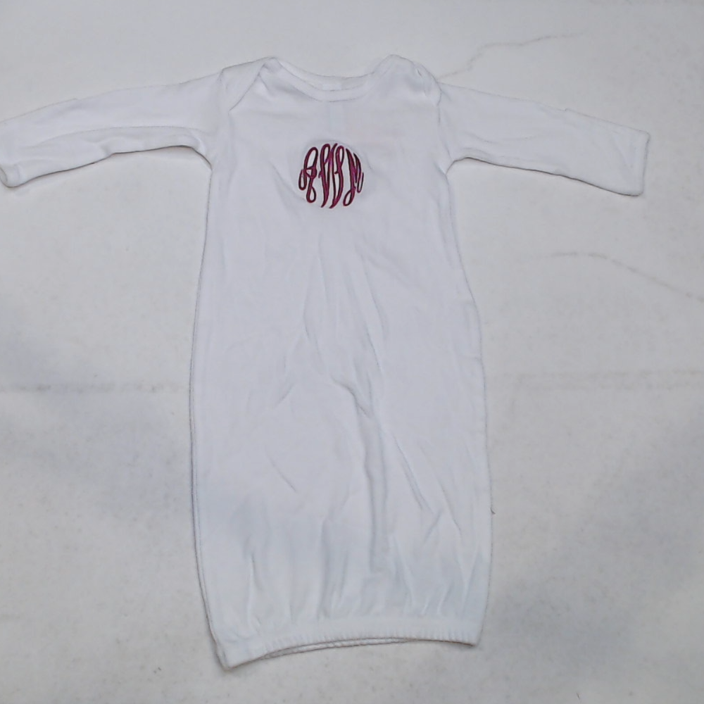 BLOOPER KIDS: Monogrammed Baby Layette Gown