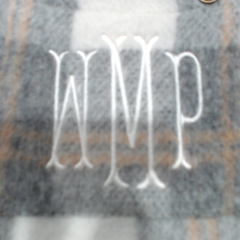 BLOOPER CLOTHING: Monogrammed Fuzzy Shacket