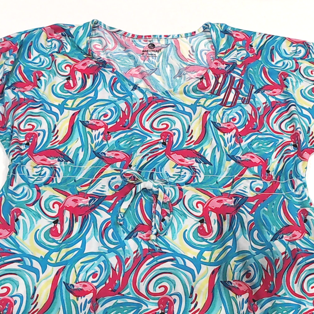 BLOOPER CLOTHING: Monogrammed Cinch Waist Cover Up