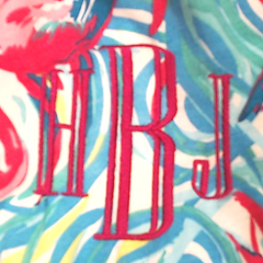 BLOOPER CLOTHING: Monogrammed Cinch Waist Cover Up