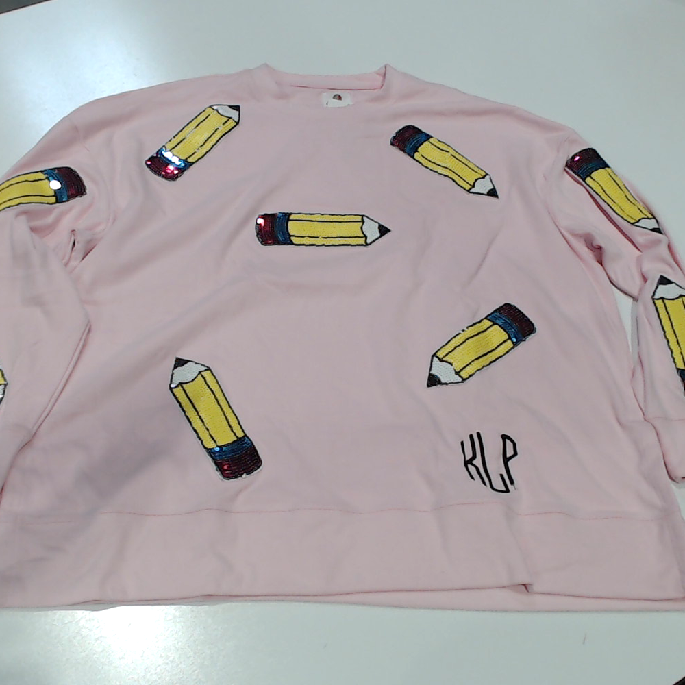 BLOOPER CLOTHING: Monogrammed Sequin Teacher Sweatshirt