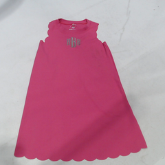 BLOOPER KIDS: Monogrammed Girls Scallop Dress