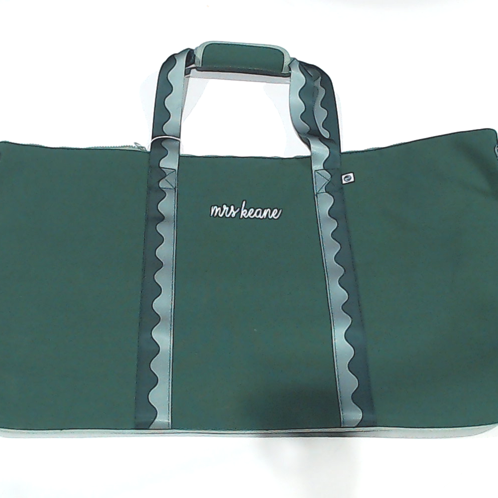 BLOOPER BAG: Monogrammed Weekend Bag