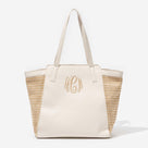 Monogrammed Seaside Tote | Bone