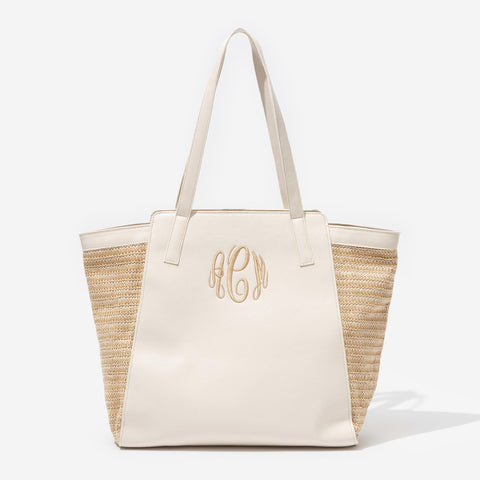 Monogrammed Seaside Tote