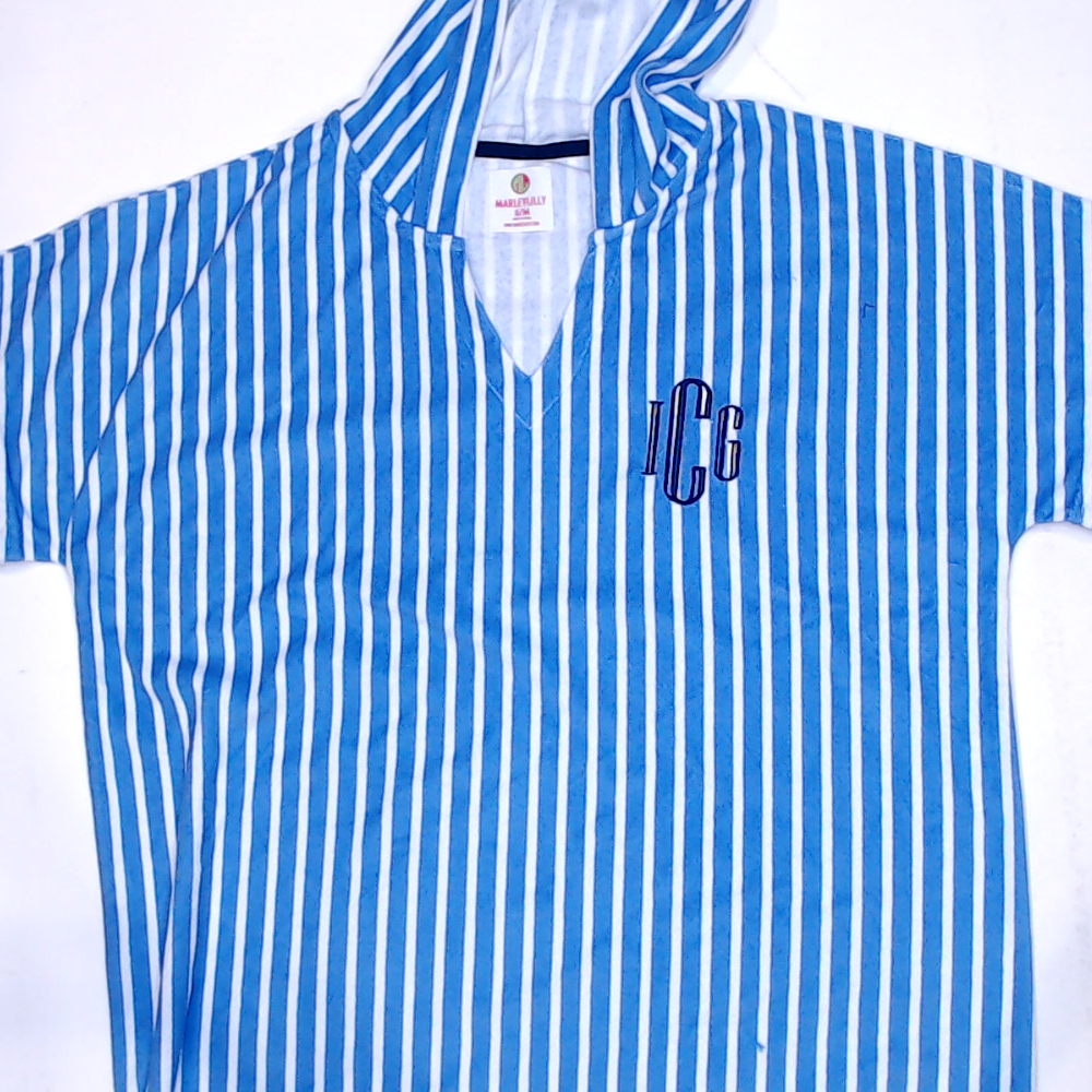 BLOOPER SWIM: Monogrammed Terry Cover Up