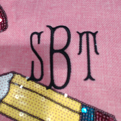 BLOOPER BAG: Monogrammed Sequin Tote Bag