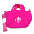 BLOOPER BAG: Monogrammed Diamond Quilted Crossbody
