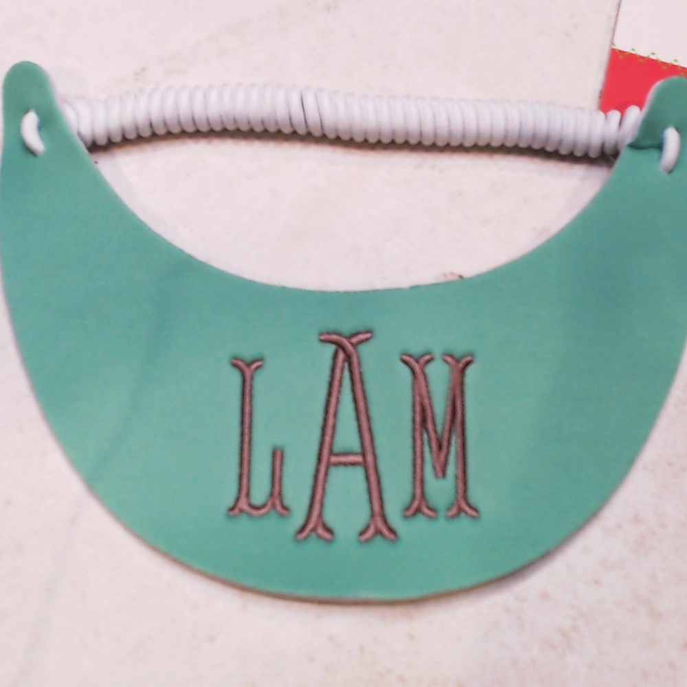 BLOOPER ACCESSORY: Monogrammed Bride Tribe Visor