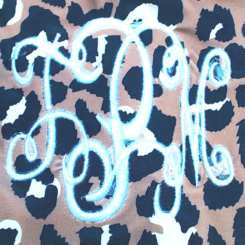 BLOOPER SWIM: Monogrammed High Neck Bikini Top
