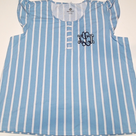 BLOOPER CLOTHING: Monogrammed Ruffle Pajama Shirt