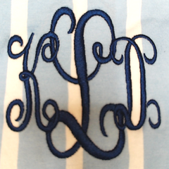 BLOOPER CLOTHING: Monogrammed Ruffle Pajama Shirt