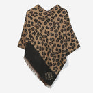 Monogrammed Leopard Poncho | Dark Leopard