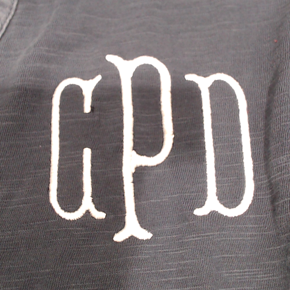 BLOOPER CLOTHING: Monogrammed Henley