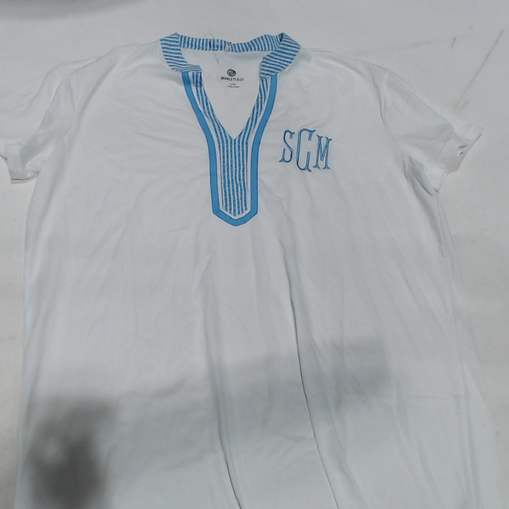 BLOOPER SWIM: Monogrammed Seersucker Cover Up