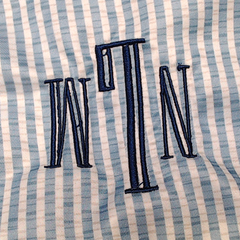 BLOOPER KIDS: Monogrammed Boys Swim Trunks