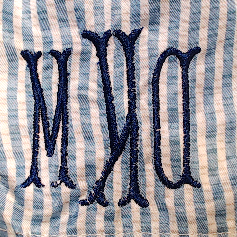 BLOOPER KIDS: Monogrammed Boys Swim Trunks