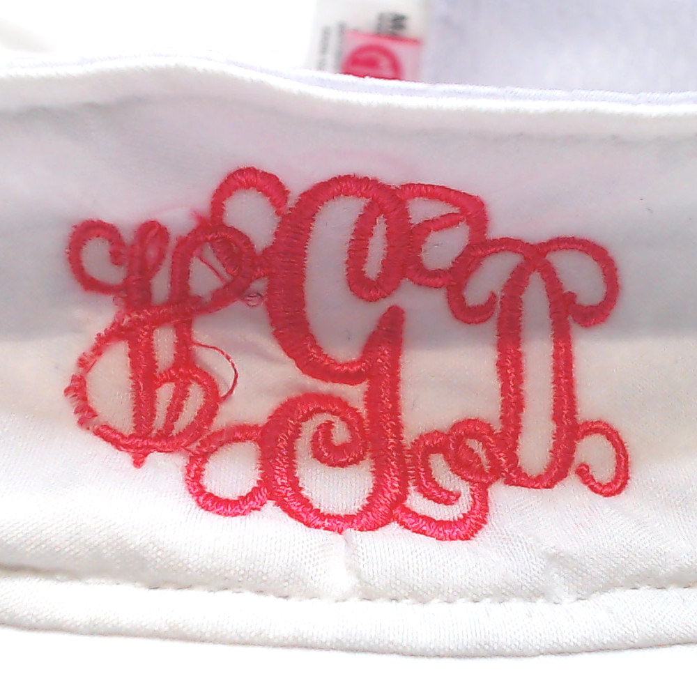 BLOOPER ACCESSORY: Monogrammed VisorMonogrammed Visor