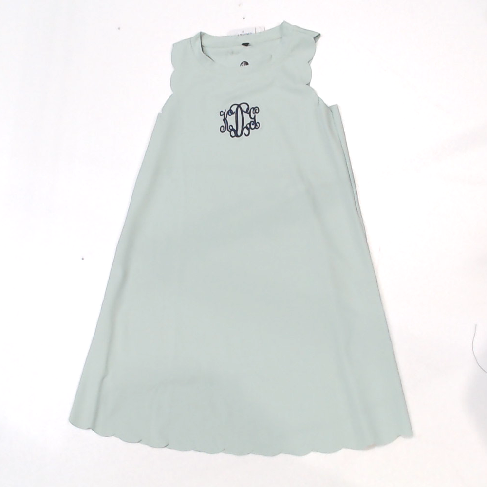 BLOOPER KIDS CLOTHING: Monogrammed Girls Scallop Dress