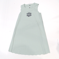 BLOOPER KIDS CLOTHING: Monogrammed Girls Scallop Dress