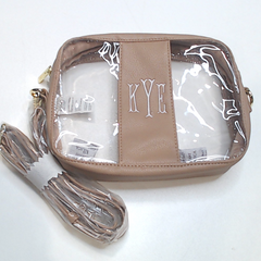 BLOOPER BAG: Monogrammed Clear Stadium Crossbody Bag