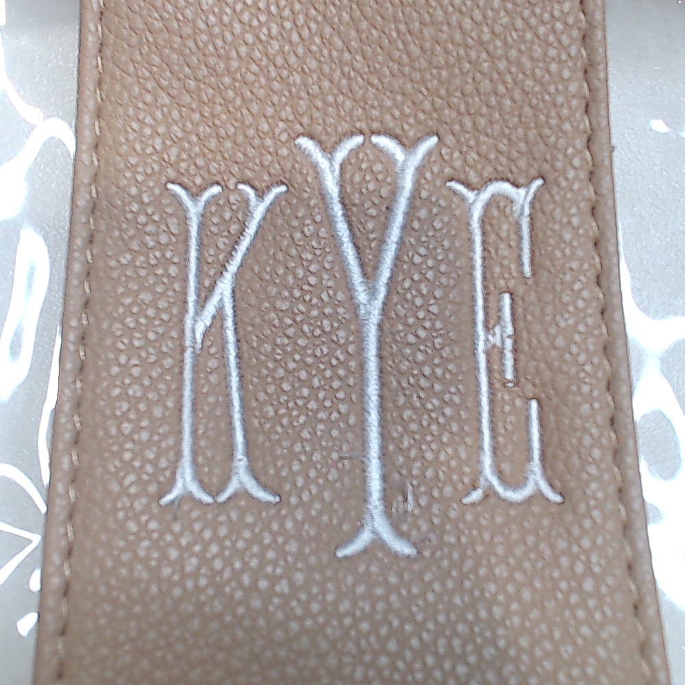 BLOOPER BAG: Monogrammed Clear Stadium Crossbody Bag