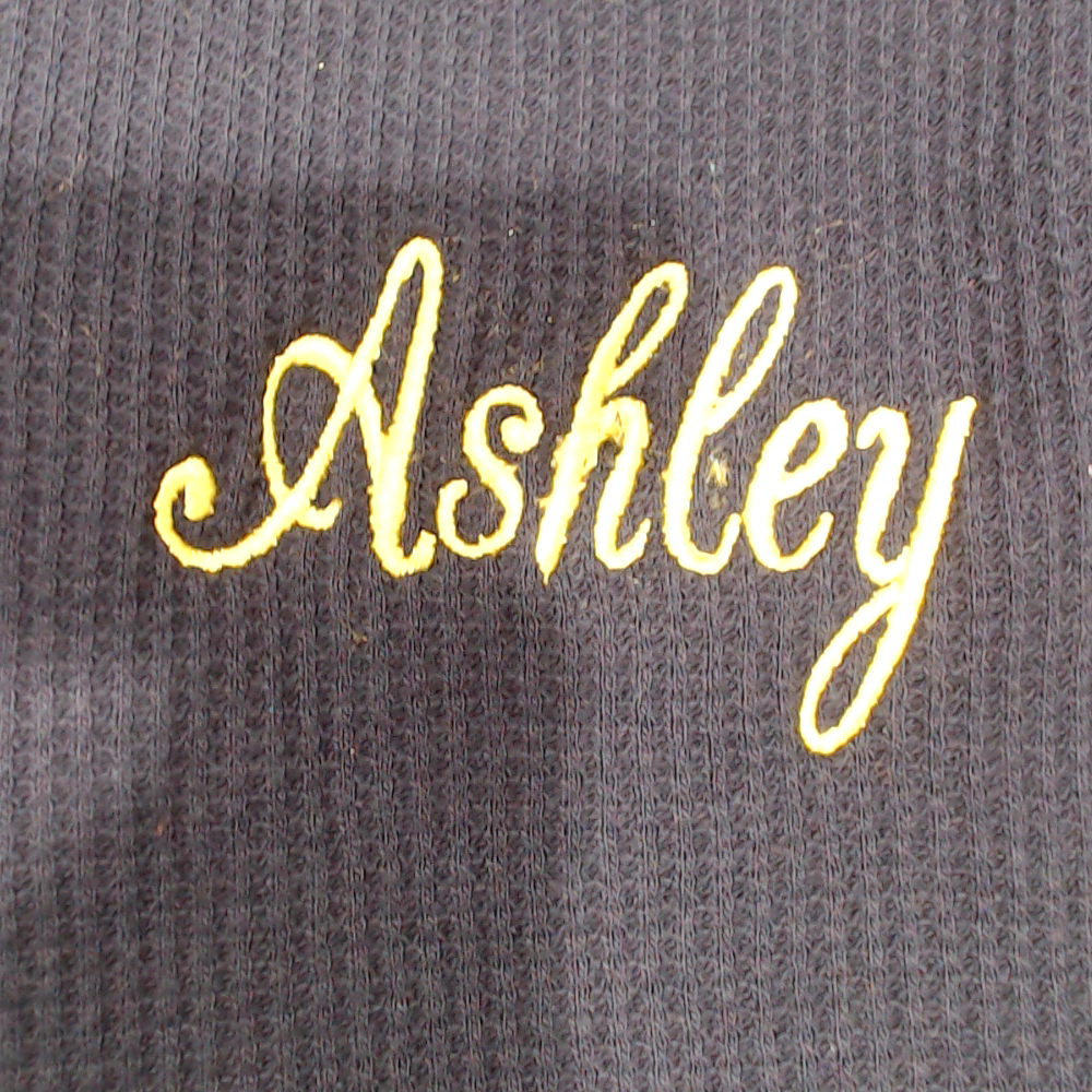 BLOOPER CLOTHING: Monogrammed Lightweight Waffle Quarter Zip Pullover