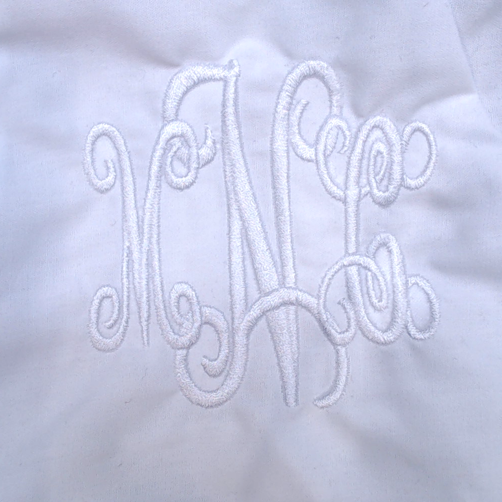 BLOOPER KIDS: Monogrammed White Eyelet Baby Bloomers
