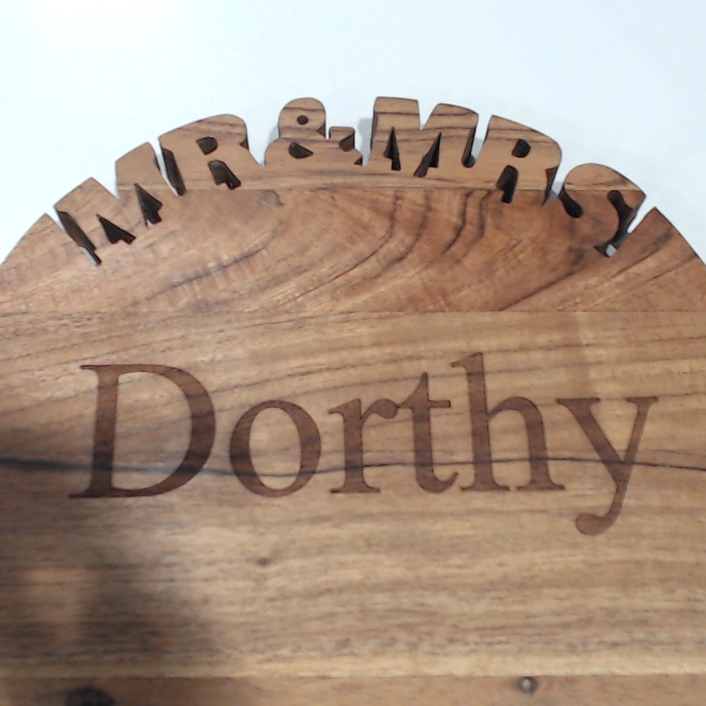 BLOOPER ACCESSORY: Monogrammed Wood Cutting Board