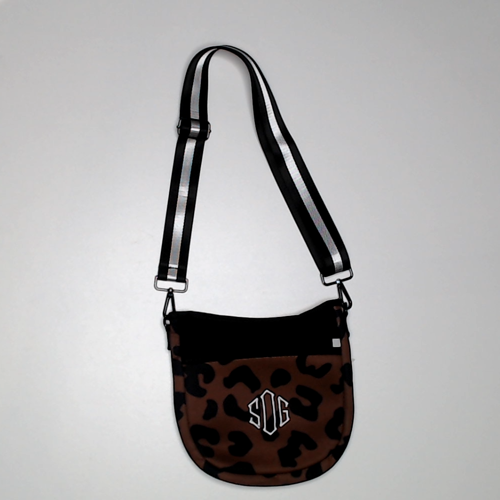 BLOOPER BAG: Monogrammed Neoprene Crossbody