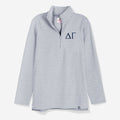 Delta Gamma Pullover Sweatshirt in Heathered Gray| Sorority Quarter Zip