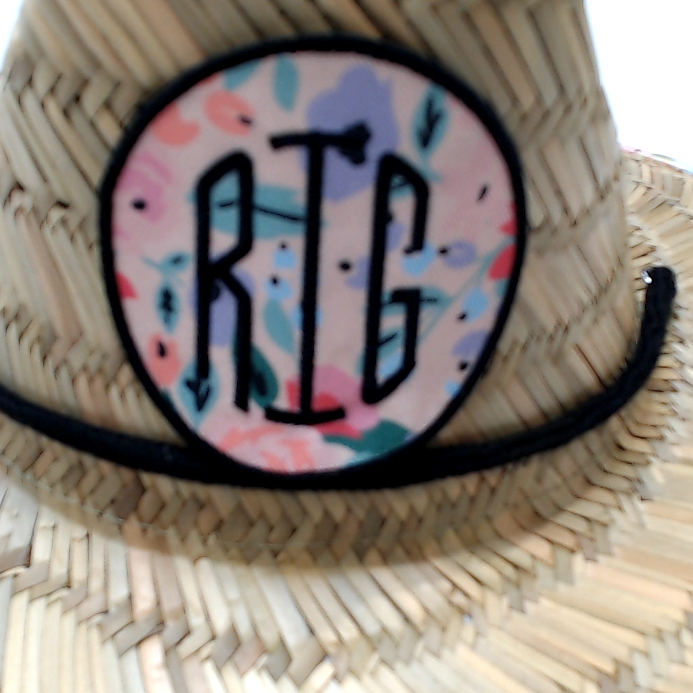 BLOOPER KIDS: Monogrammed Kids Straw Hat