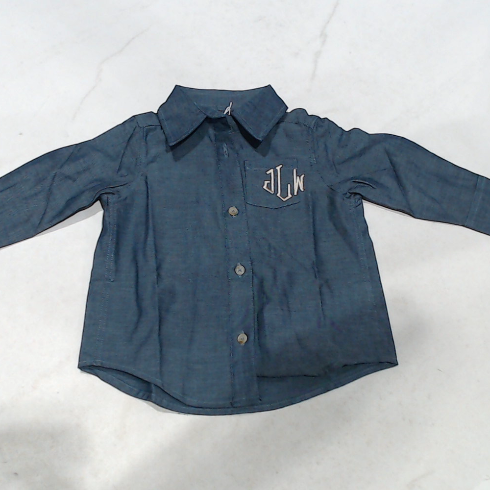 BLOOPER KIDS: Monogrammed Kids Button Down Tunic
