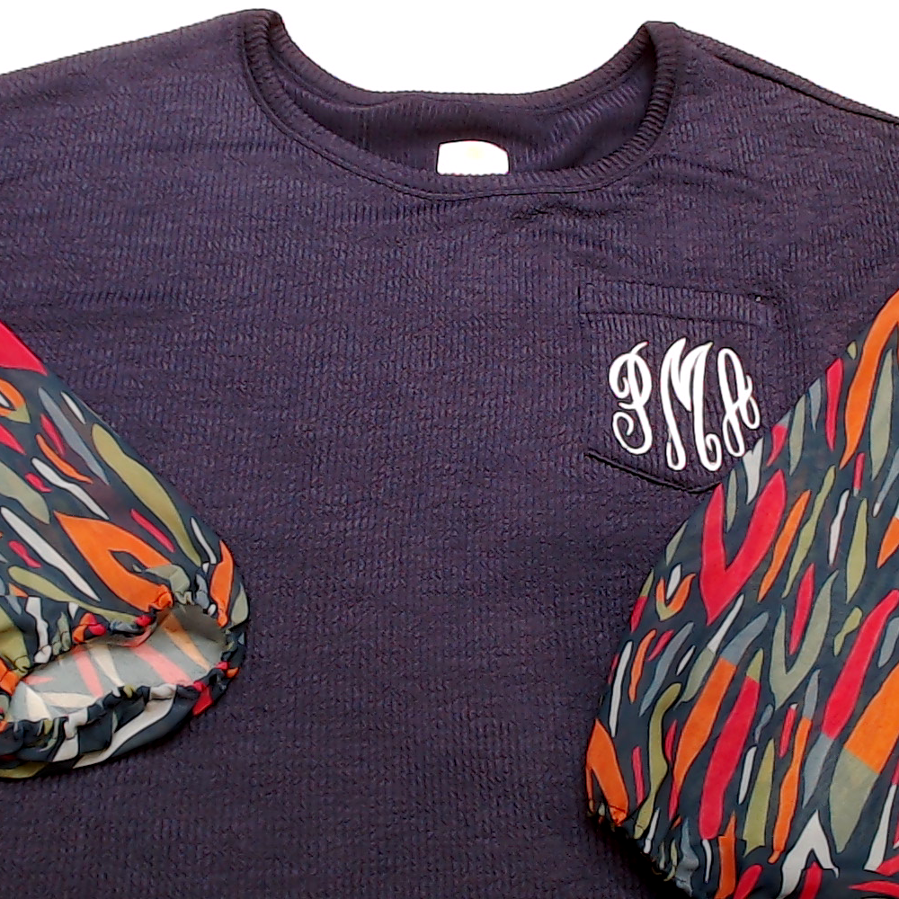 BLOOPER CLOTHING: Monogrammed Puff Sleeve Top