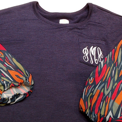 BLOOPER CLOTHING: Monogrammed Puff Sleeve Top