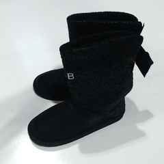 BLOOPER SHOES: Monogrammed Sherpa Tie Booties