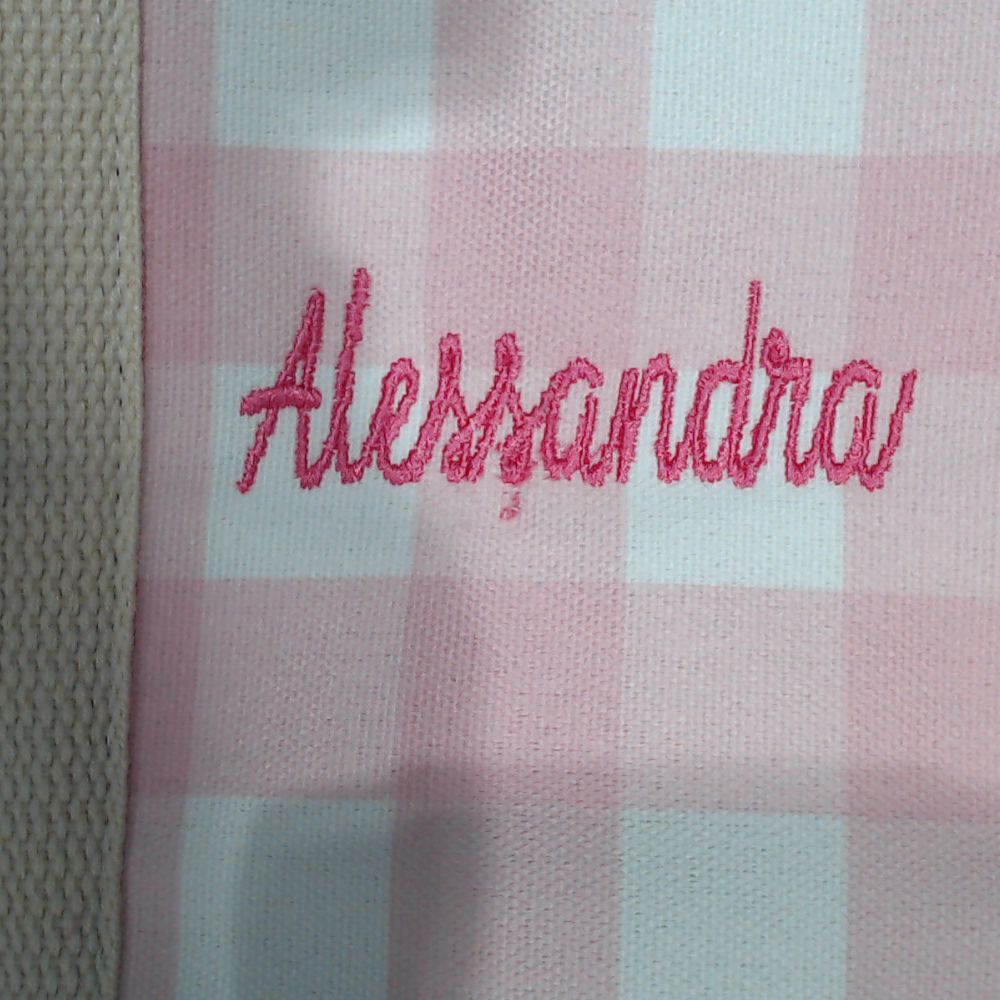 BLOOPER KIDS: Monogrammed Girls Tote Bag