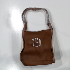 BLOOPER BAG: Monogrammed Shoulder Tote
