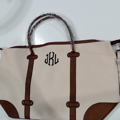 BLOOPER BAG: Monogrammed Vintage Weekender