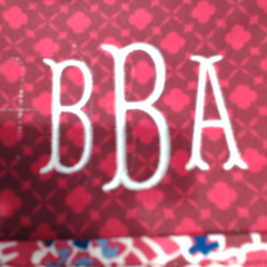 BLOOPER ACCESSORY: Monogrammed Bible Carrier