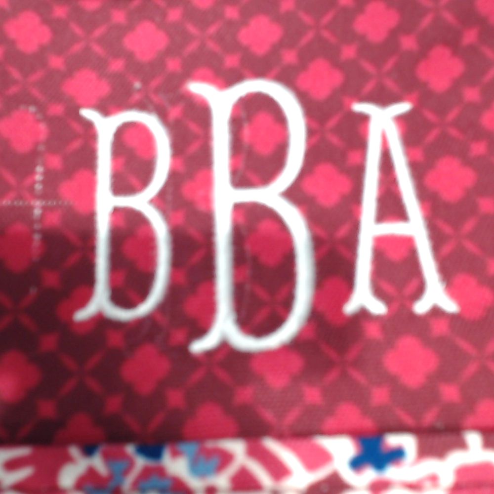 BLOOPER ACCESSORY: Monogrammed Bible Carrier
