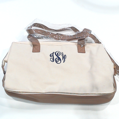 BLOOPER BAG: Monogrammed Canvas Weekender