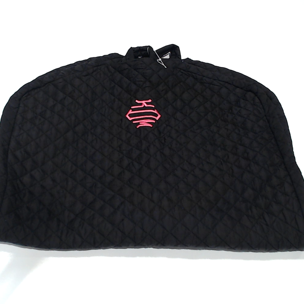 BLOOPER BAG: Monogrammed Diamond Quilted Garment Bag