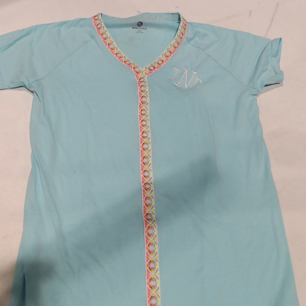 BLOOPER SWIM: Monogrammed Accent Cover Up