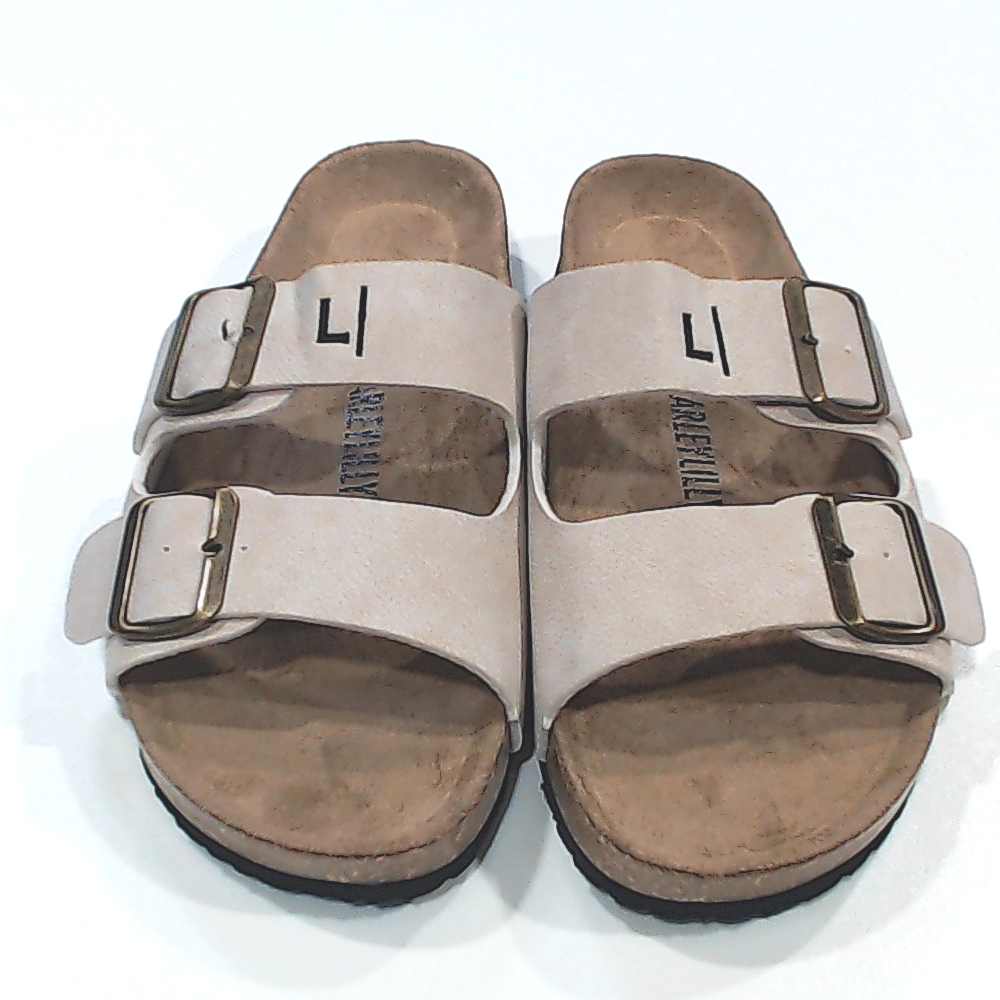 BLOOPER SHOES: Monogrammed Double Strap Sandals