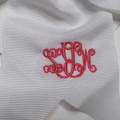 BLOOPER KIDS: Monogrammed Girls Hair Bow