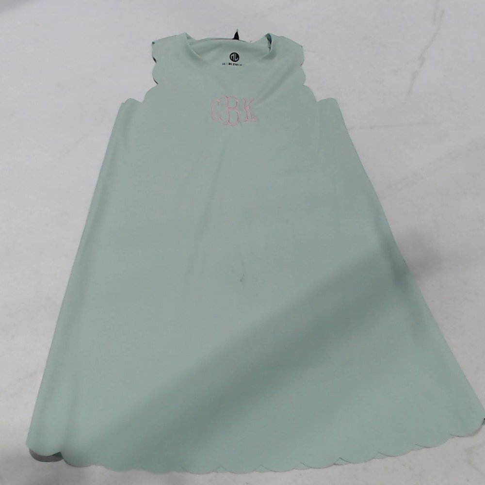 BLOOPER KIDS: Monogrammed Girls Scallop Dress