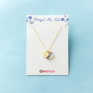 Monogrammed Forget Me Not Necklace | Gold